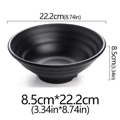 Frosted Melamine Ramen Bowl Imitation Porcelain
