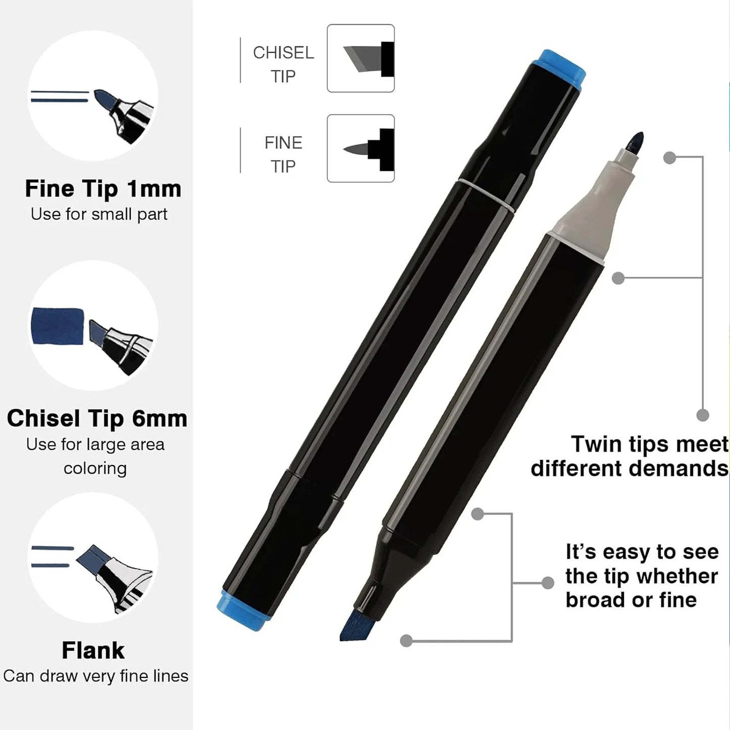 24/48/80/120/168/262 Colors Professional Drawing Markers