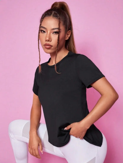 Yoga outfit sports fitness short sleeved T-shirt