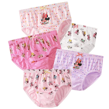 5 Packs/Box Mickey Cartoon Soft Cotton Underwear