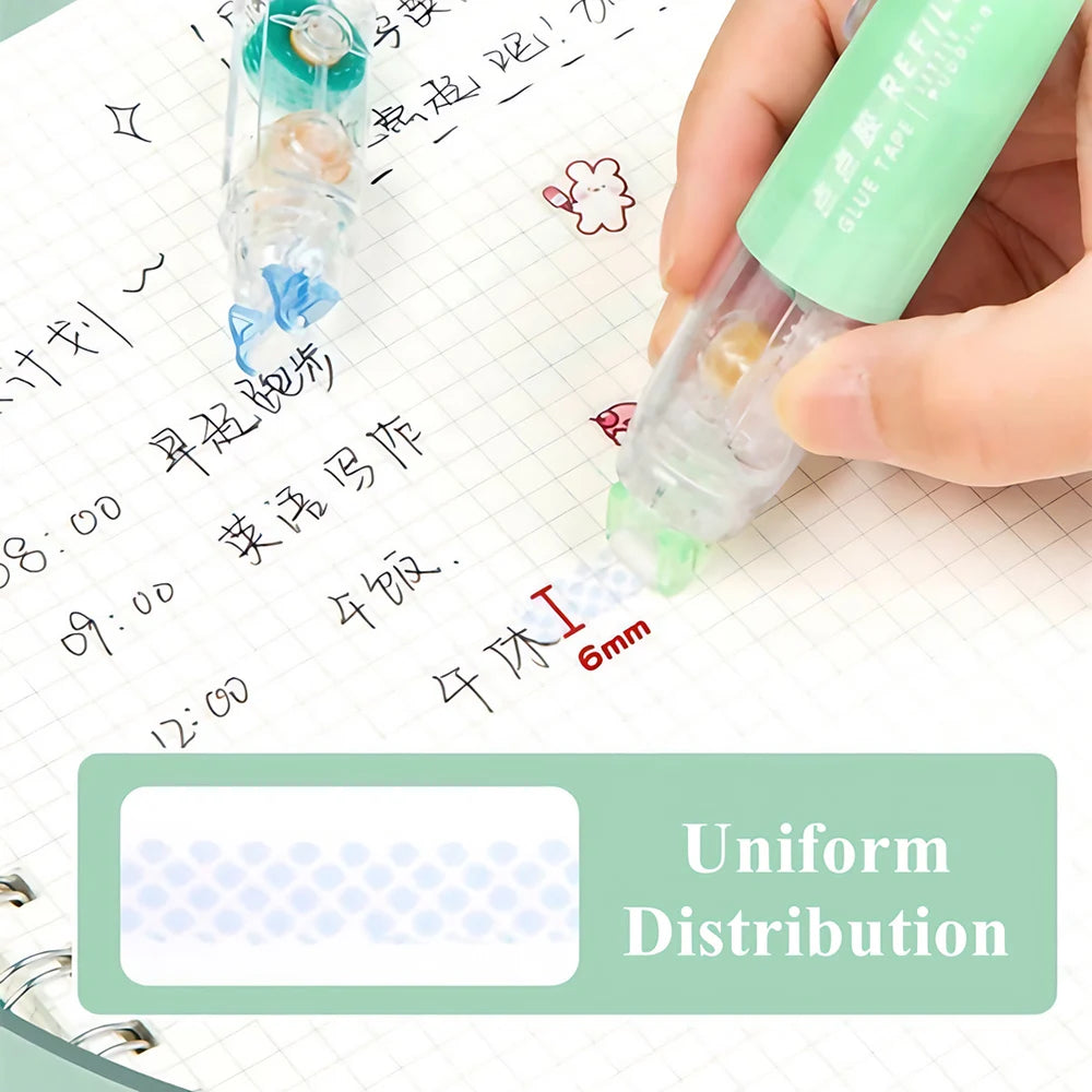 360° Rotatable Dots Glue Roller Double Sided Tape Pen