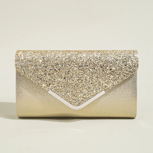 Prom Sequin Clutch Purse chain Shoulder Cross Body Bag