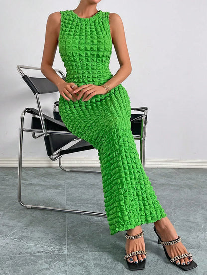 Elegant sleeveless long dress