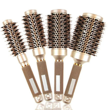 4PCS Round Hairdressing Curling Hair Brushes