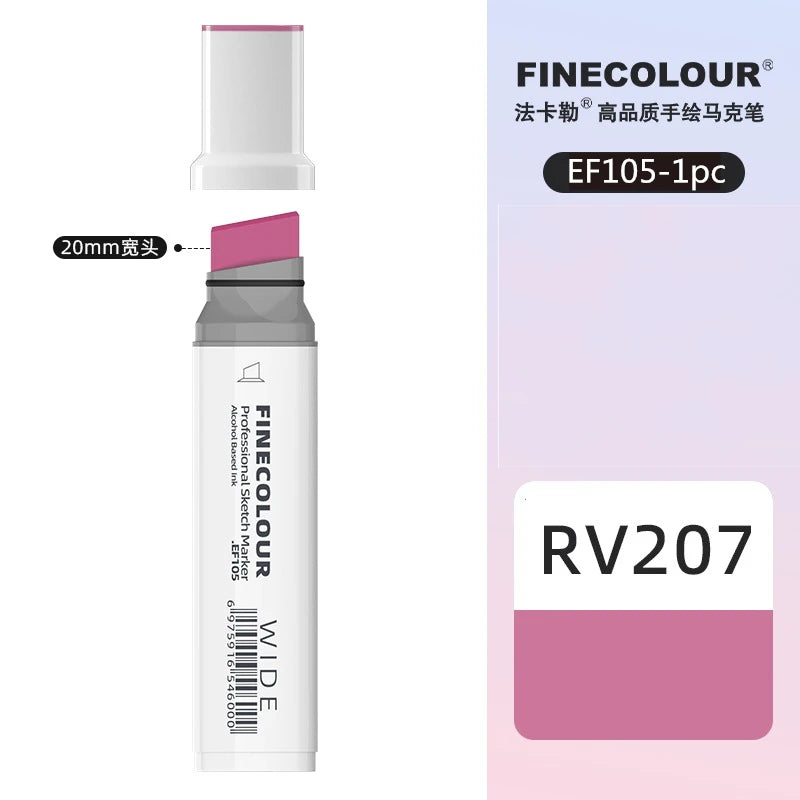 Finecolour 20mm Wide Markers Alcohol Line Sketching Art Markers Pen
