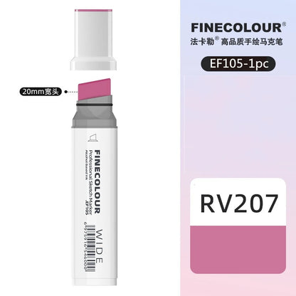 Finecolour 20mm Wide Markers Alcohol Line Sketching Art Markers Pen