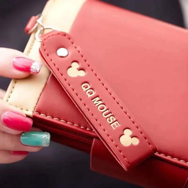 Korean PU leather cute cartoon short wallet