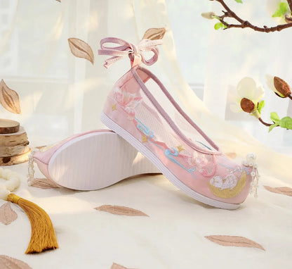 Chasing Moon Head Cotton Shoes