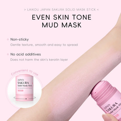 LAlKOU Sakura Solid Mud Face Mask Stick