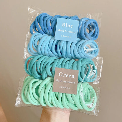 50PCS Colorful Ealstic Nylon Hair Bands