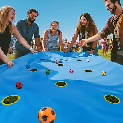 Team Building Cave Cloth Outdoor Game Set with 6 Random Color Balls