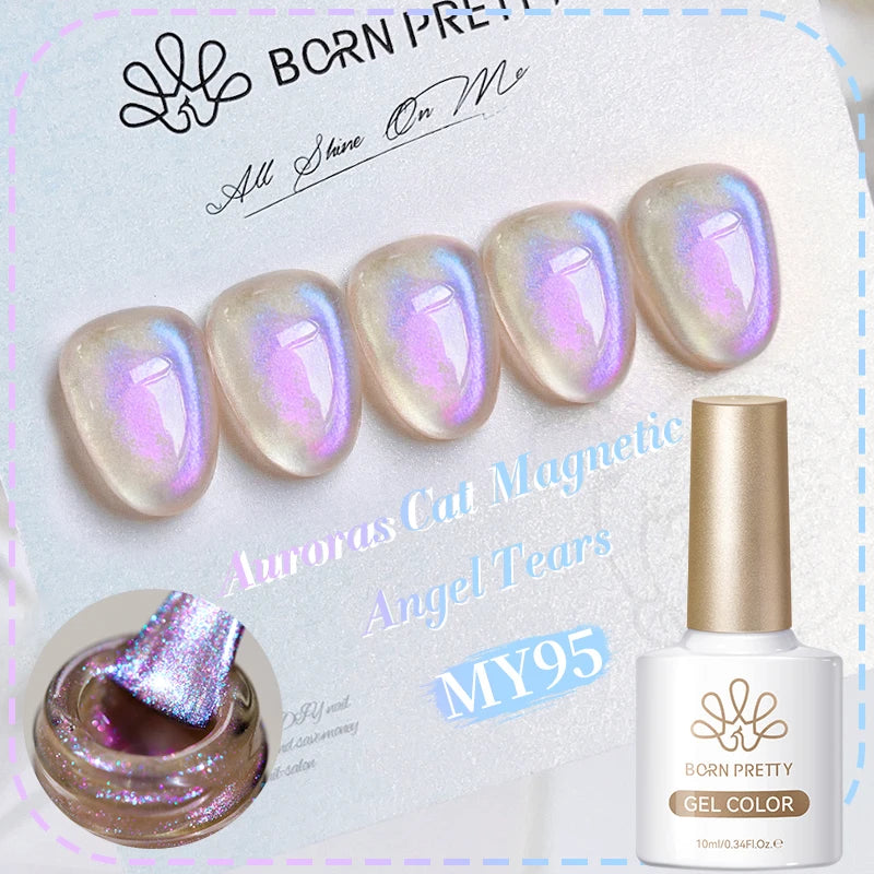 Dark Red Cat Magnetic Gel Nail Polish