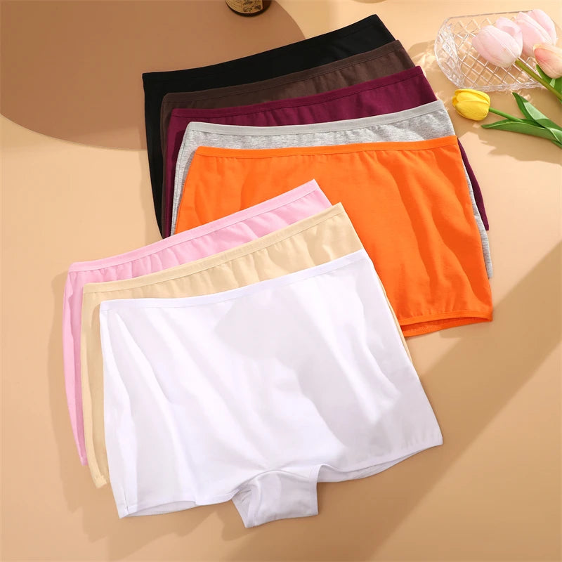 4PCS Cotton Seamless Sports Boxers Underwear  Briefs Cozy Lingerie XS-XL