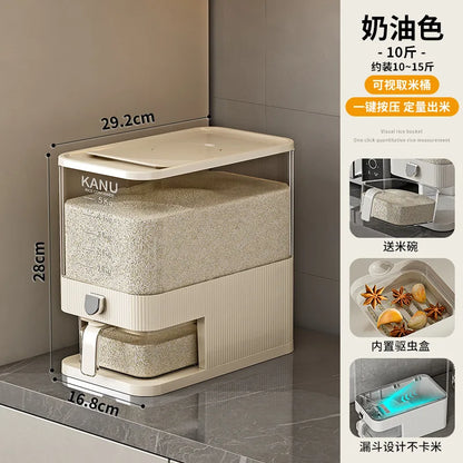 High-end pressing rice bucket insect-proof storage container