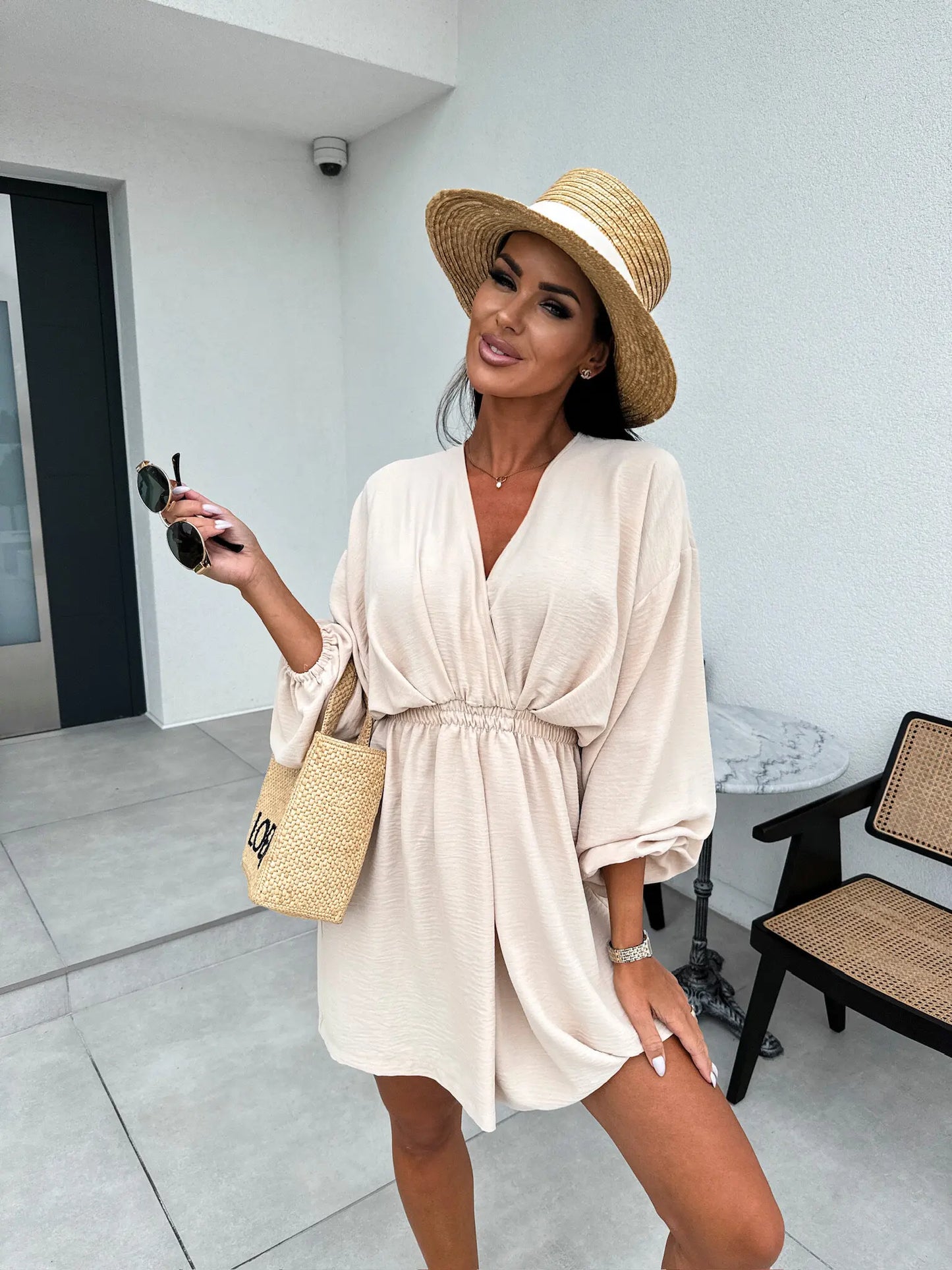 Puff Sleeve Mini Elegant Sexy Dress