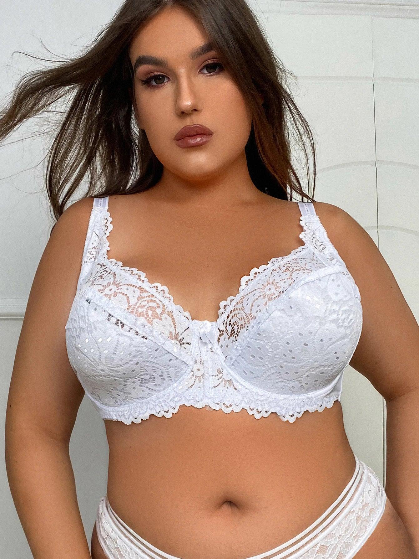 Plus Size Sexy Lace Underwear Bra