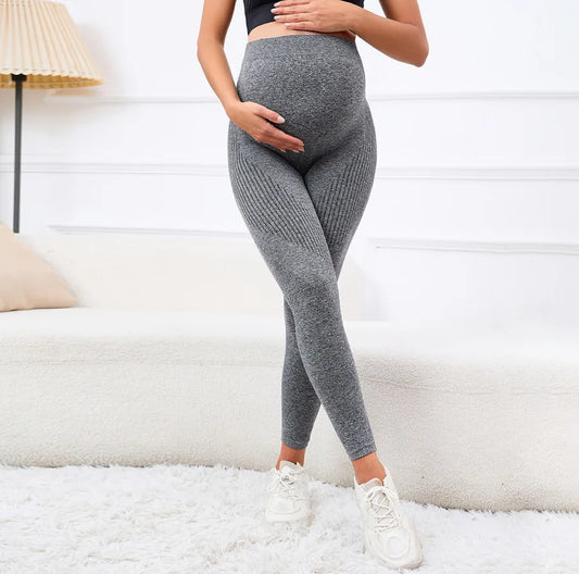 Elastic High Waist Maternity Leggings Skinny For Pregnant