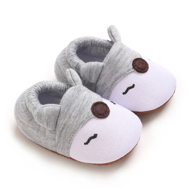 Cartoon Animal Pattern Newborn Baby Shoes