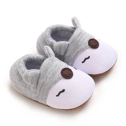 Cartoon Animal Pattern Newborn Baby Shoes