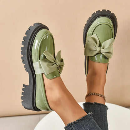 Plus Size Loafers British Style Platform Shoes