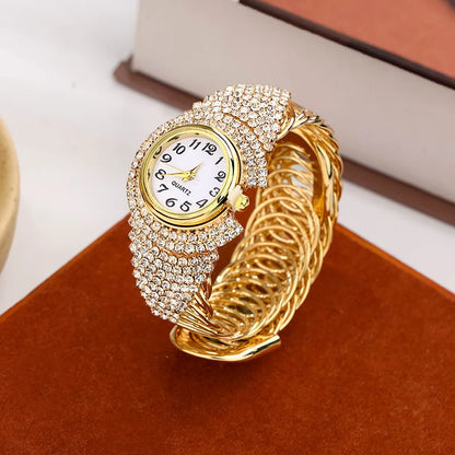 Relojes de oro con diamantes de imitación