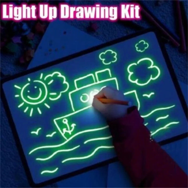 Luminous Magic Drawing Board Light In Dark Toys