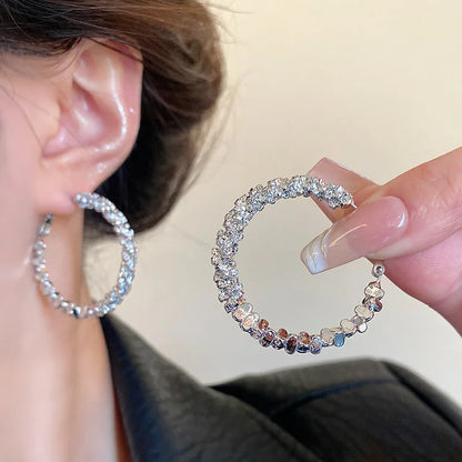 Luxury Big Round Hoop Earrings