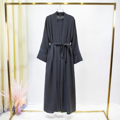 طقم فستان داخلي بلا أكمام للمسلمات جلباب وعباية
