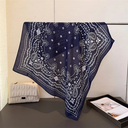 Pañuelo cuadrado de lujo de anacardo