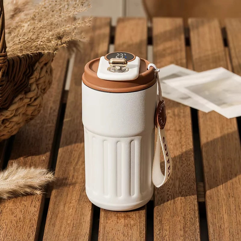 450ML Thermos Water Bottle Smart Display Temperature Stainless Steel Mug
