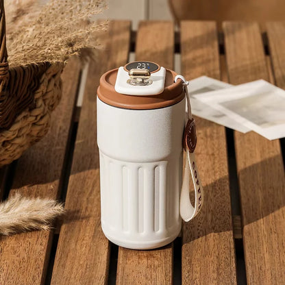 450ML Thermos Water Bottle Smart Display Temperature Stainless Steel Mug