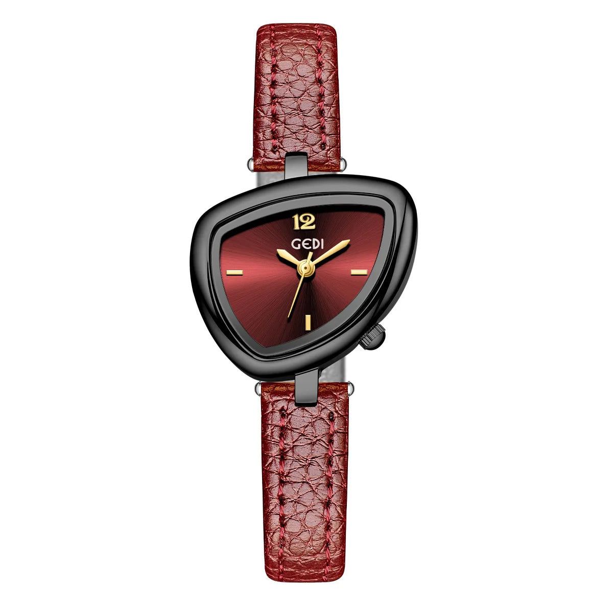 Versatile Irregular Triangle Dial Design Waterproof Quartz Watches