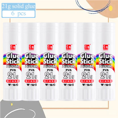 3/6PCS Student Office Stick Long Lasting Smooth Handmade Art Glue