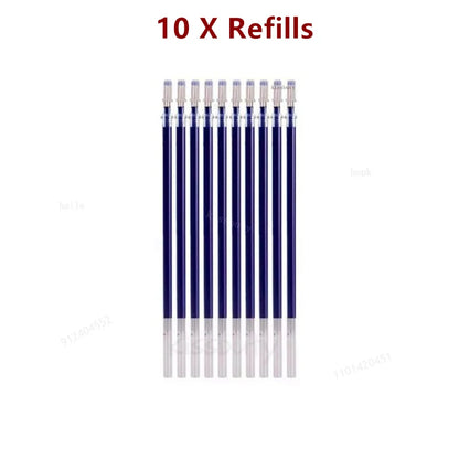 10/12/20/22Pcs Gel Pen Black/Blue ink 0.38/0.5/0.7mm Stationery