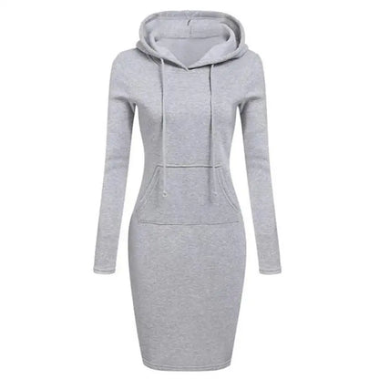Hooded Sweatshirts Slim Long Sleeve Dress