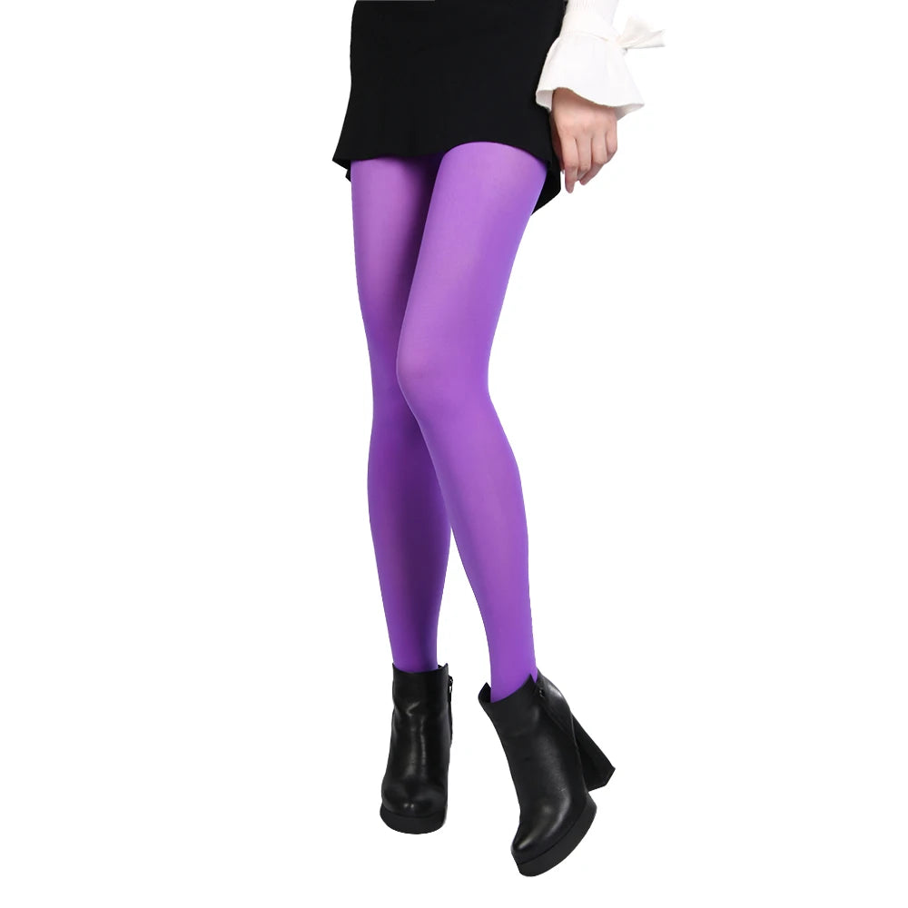Black Sexy Tights Opaque Pantyhose 120D Seamless Winter Warm Thick Socks