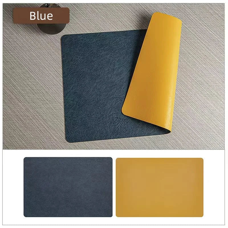 Faux Leather Placemats Set of 1/4/6pcs Table Place Mats