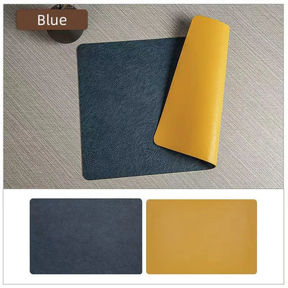 Faux Leather Placemats Set of 1/4/6pcs Table Place Mats
