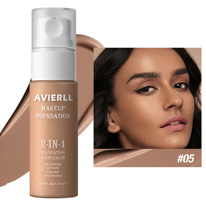 Moisturizing Foundation Concealer Waterproof Face Makeup Base Suitable for Women's Makeup Halloween