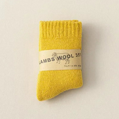 Winter 30% Wool Cashmere Warm Furry Sock Chic Solid Color Calf Sock