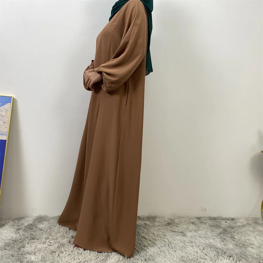 عباية بسحاب أمامي للمسلمات