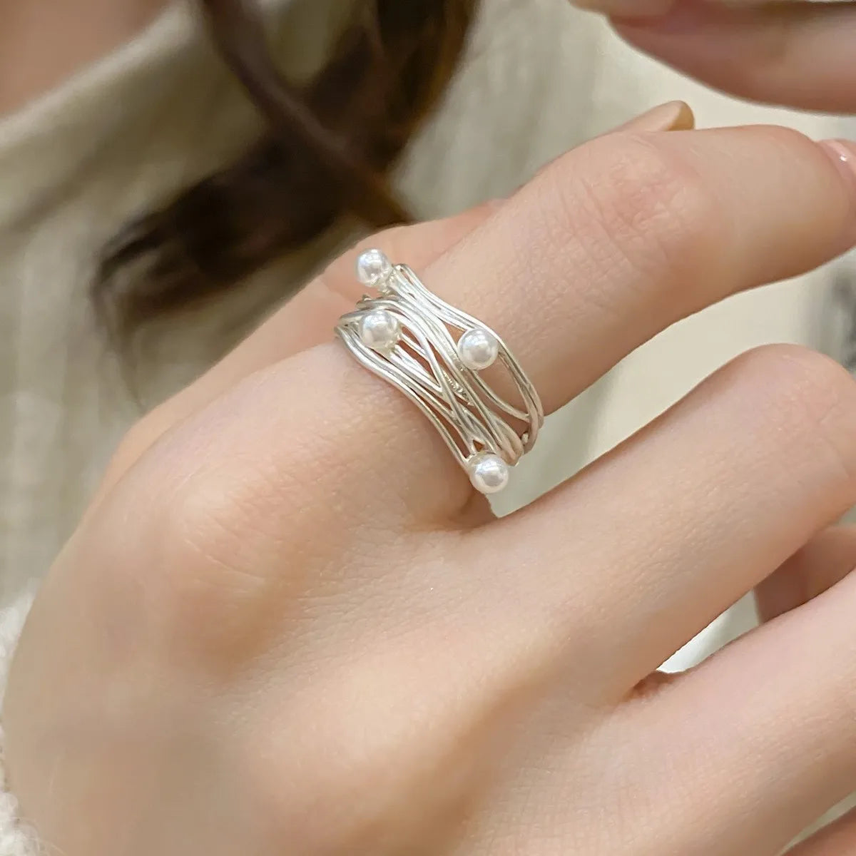 DANA 925 Silver Open Finger Ring