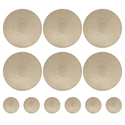 Round Braided Placemats Set