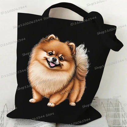 Animal Dog Series Canvas Tote Bag