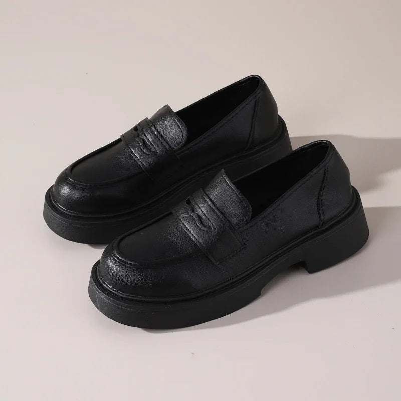 Retro British Style Thick-Soled Casual Shoes