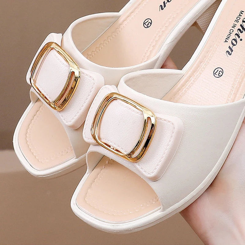 Versatile Thick Sole Flip Flops Slides Slippers