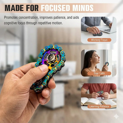 Bicycle Chain Finger Spinner Stress Relief