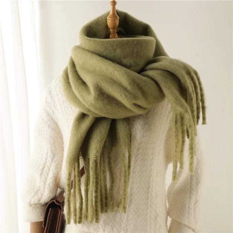 Cashmere Warm Solid Pashmina Blanket Wraps