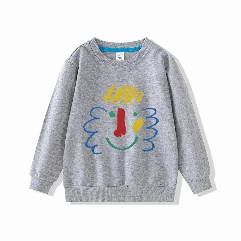 Sweatshirts Long Sleeve Tops Cartoon Baby Hoodies