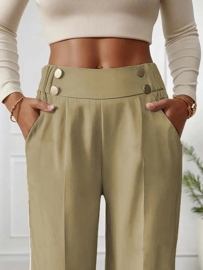 High Waist Wide Leg Pants